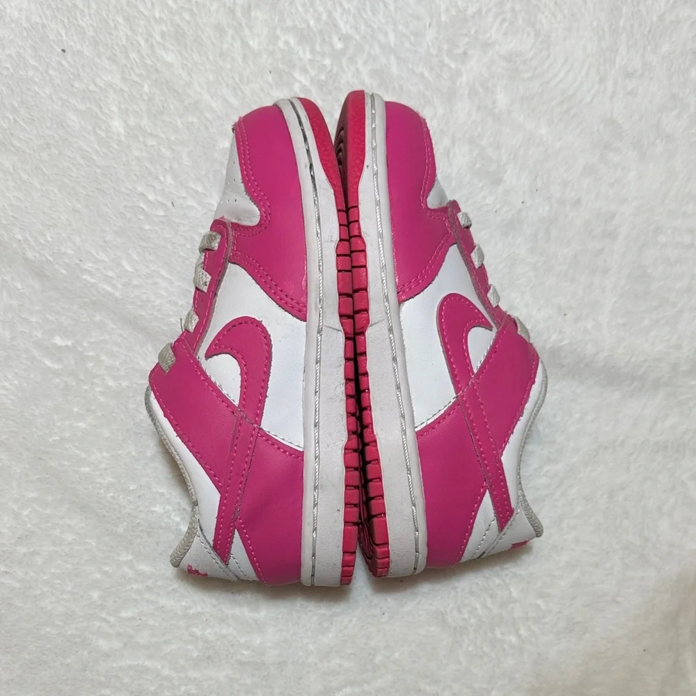 Nike Kids Sneakers in Pink and White size 10 VGUC - Picture 3 of 5